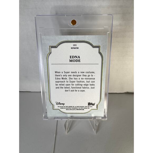 Topps Chrome Disney 2024 #101 Edna Mode Refractor Card - Picture 3 of 3